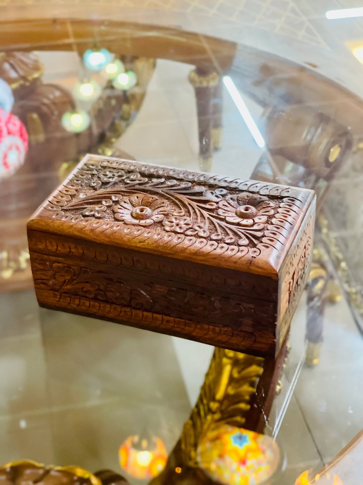 Handmade Secret lock Jewelry Box