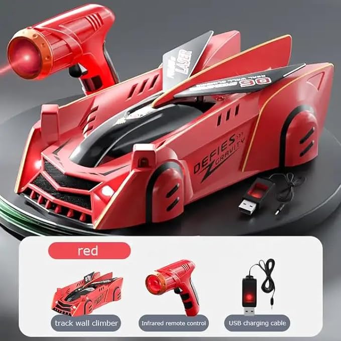 Gravity-Defying Wall Climbing Car Guided with Laser Light - Indoor Excitement for Kids.