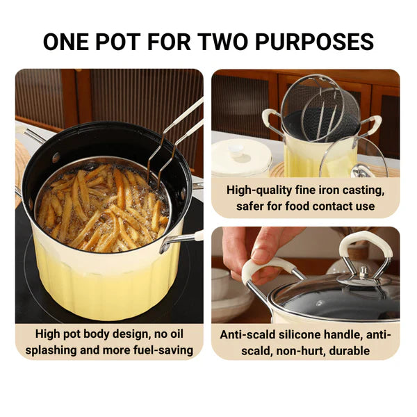 Stainless Steel Deep Fryer Pot