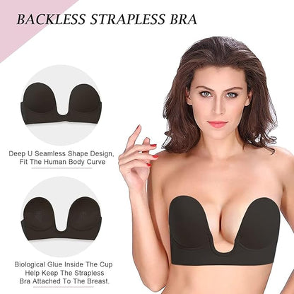 REUSABLE STRAPLESS PUSH-UP SECRET BRA