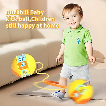 Skip Ball, Portable Foldable Colorful Flash Wheel Swing Ball, Kids Toys.