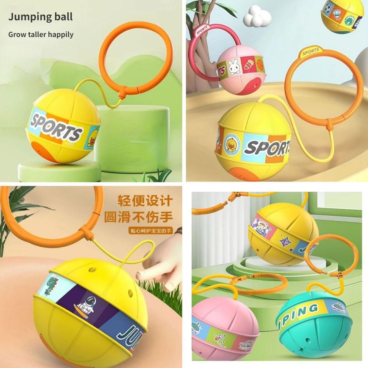 Skip Ball, Portable Foldable Colorful Flash Wheel Swing Ball, Kids Toys.