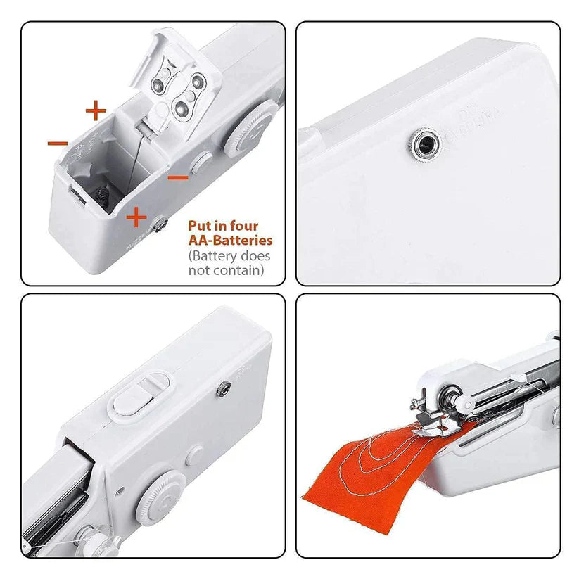 Portable Handheld Sewing Machine with mini threads box and cutter