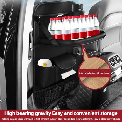 Foldable Leather Car Backseat Organizer