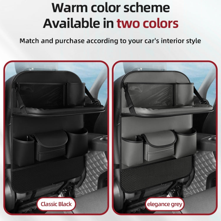 Foldable Leather Car Backseat Organizer