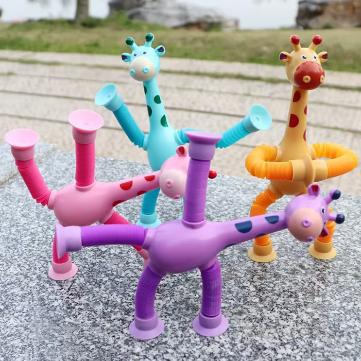 Telescopic Suction Cup Giraffe/Robot Toy