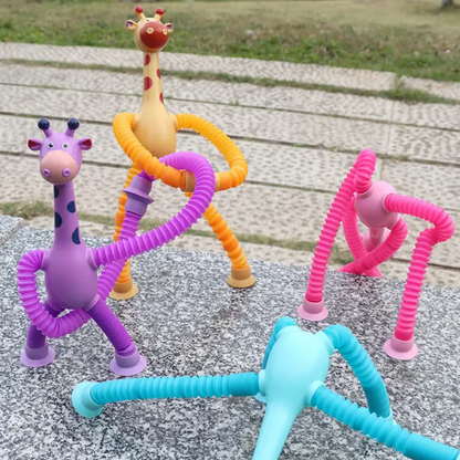 Telescopic Suction Cup Giraffe/Robot Toy