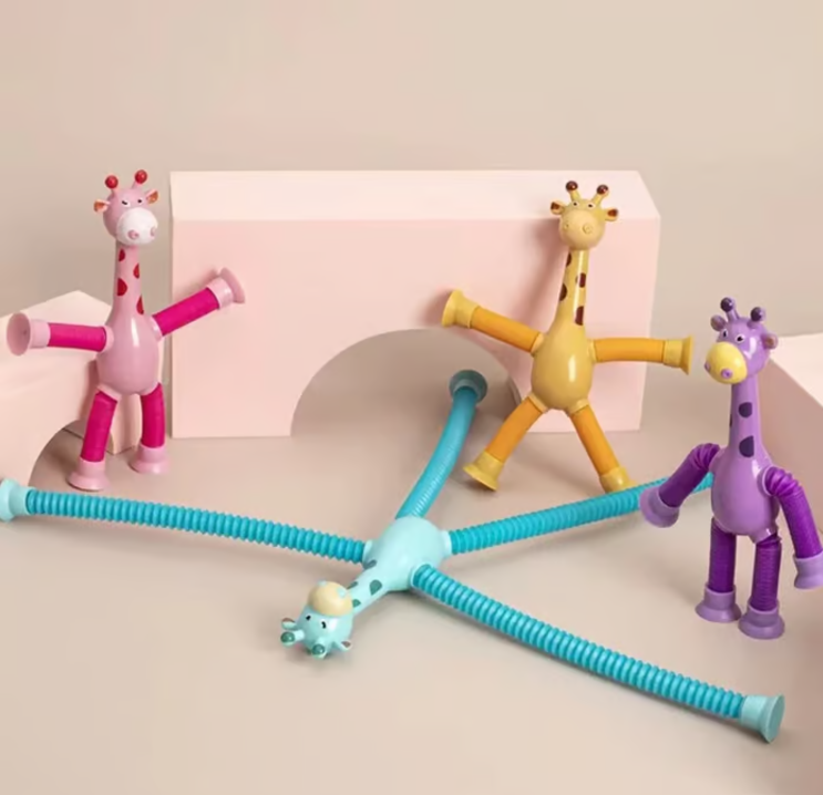 Telescopic Suction Cup Giraffe/Robot Toy