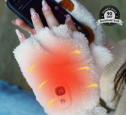 HEATED CAT PAW'S WINTER PLUSH GLOVES