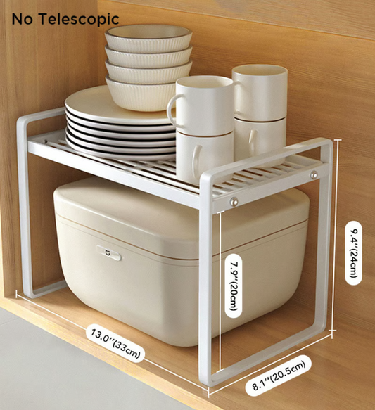 Expandable Steel Countertop Organizer For Kitchen Pantry