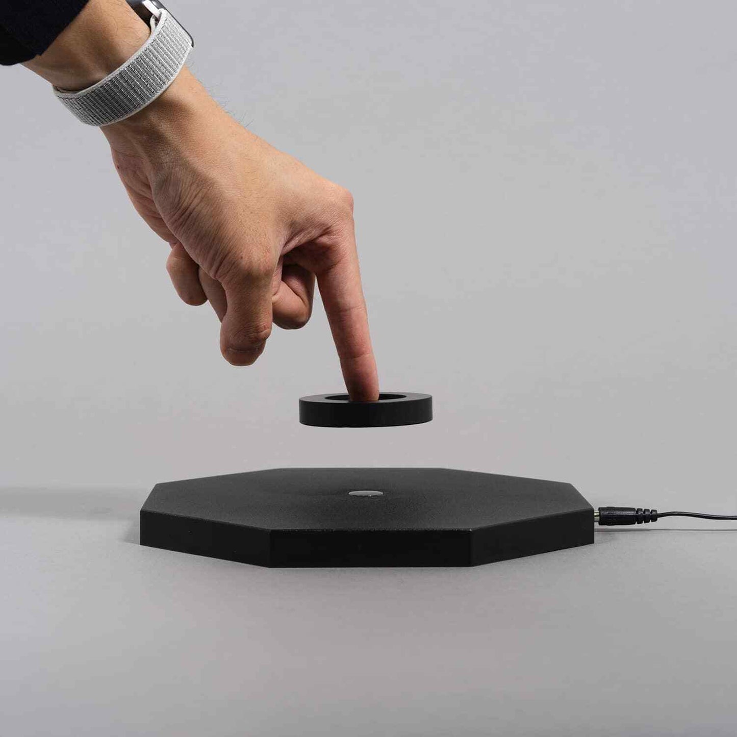 Black Magnetic Levitation Display Stand